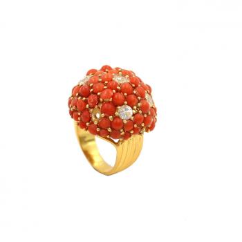 Gold-Plated Nickel-Free  Zircon Stone Ring